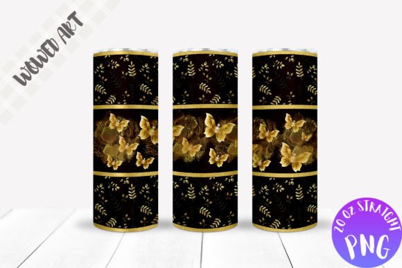 A Crafter's Review of the Gold Butterfly Tumbler Wrap Graphics
