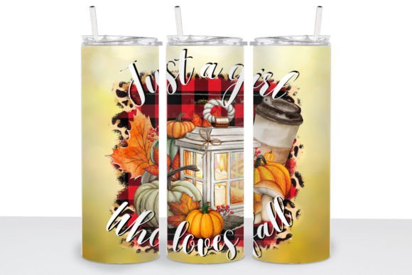 A Festive Fall Tumbler Graphics for Print Templates