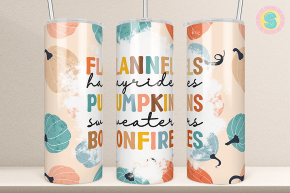 A Rustic Autumn Tumbler Wrap for Graphics & Crafts
