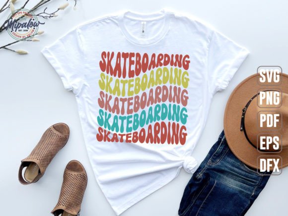 A Skateboarding SVG Graphic for Playful Branding in Crafts