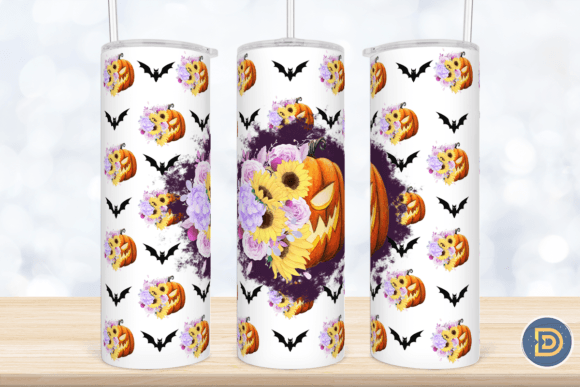 Crafting Autumn Elegance with Floral Pumpkin Graphics