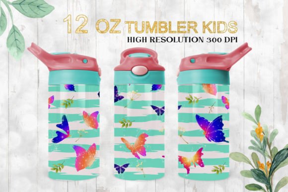Kids Butterfly Tumbler Graphics for Crafts