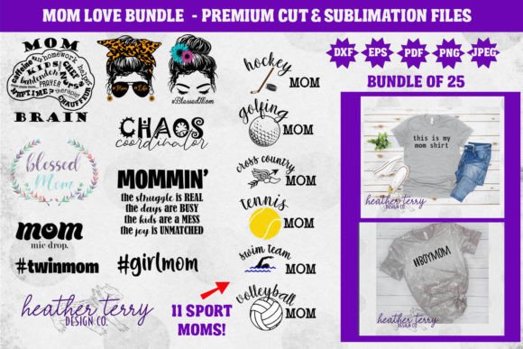 Mom Love SVG Bundle: A Designer’s Take on Craft Graphics