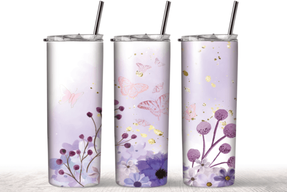 Purple Flowers Butterfly Tumbler Wrap: A Graphic Designer’s Real-World Review