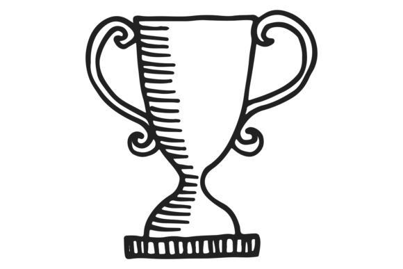 The Award Cup Doodle: A Champion Graphic for Brand Wins