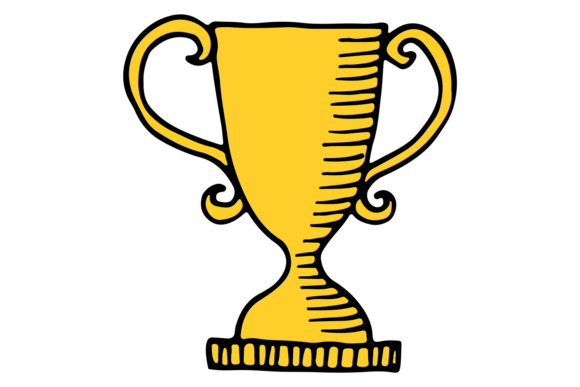 The Golden Cup Doodle: A Versatile Celebration Graphic